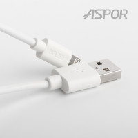 Кабель Aspor A172 USB – Lightning (2.1A/1.2м)- білий