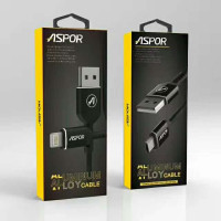 Кабель Aspor A122 USB – Lightning (2.1A/1.2м)- білий
