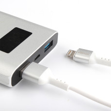 Кабель Aspor A122 USB – Lightning (2.1A/1.2м)- білий