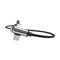 Кабель Aspor A118 USB – Micro (2.4A/1м)- срібло