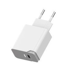 Мережевий зарядний пристрій Aspor A825 PD QC3.0 (20W PD) + кабель Type-C – Lightning- білий