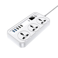 Мережевий фільтр-подовжувач Aspor A503 Auto Max (5USB/3.4A/2м)- білий