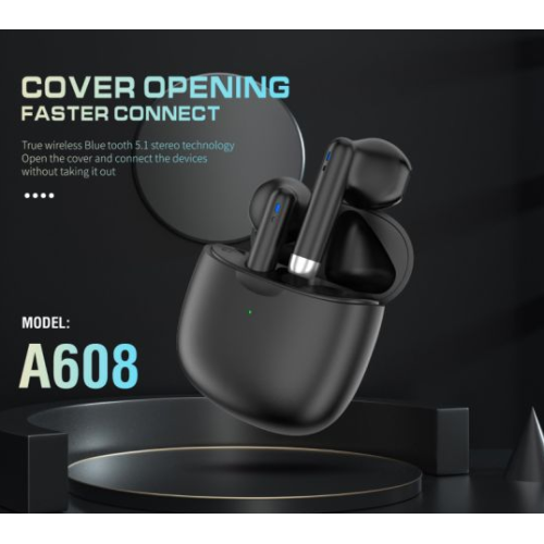 Bluetooth навушники Aspor A608- чорний