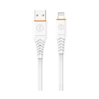 Кабель Aspor A126 Quick Charge USB – Lightning (6A/1м)- белый