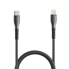 Кабель Aspor A110 Quick Charge Type-C – Lightning 3A/20W/1м- чорний