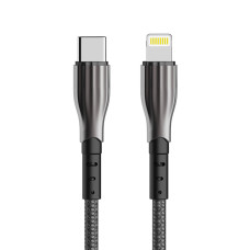 Кабель Aspor A110 Quick Charge Type-C – Lightning 3A/20W/1м- чорний