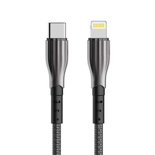 Кабель Aspor A110 Quick Charge Type-C – Lightning 3A/20W/1м- чорний