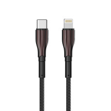 Кабель Aspor A110 Quick Charge Type-C – Lightning 3A/20W/1м- чорний