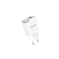 Мережевий зарядний пристрій Aspor A827 IQ (USB/2.4A)- білий