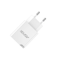 Мережевий зарядний пристрій Aspor A827 IQ (USB/2.4A)- білий
