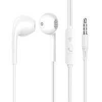 Навушники з мікрофоном Aspor A219 Stereo Earphone (3.5мм)- білий