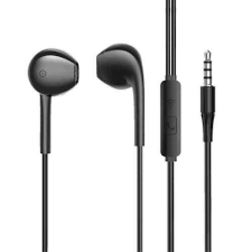 Навушники з мікрофоном Aspor A219 Stereo Earphone (3.5мм)- чорний
