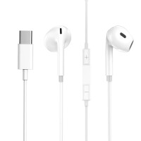 Навушники з мікрофоном Aspor A237 EarPhone Type-C- білий