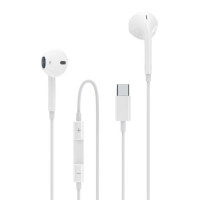 Навушники з мікрофоном Aspor A237 EarPhone Type-C- білий