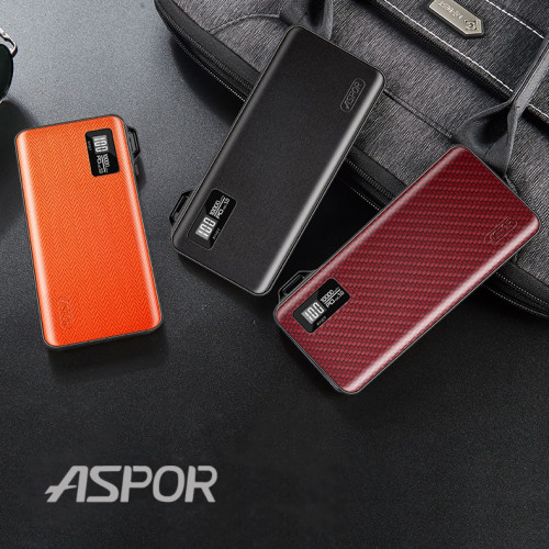 Портативний зарядний пристрій (Повербанк) Aspor A359 PD 10000 mAh- червоний