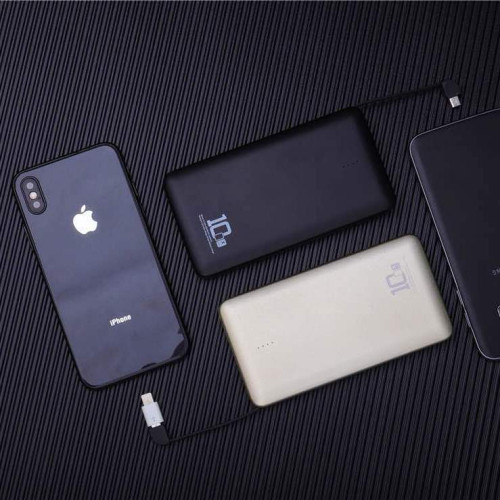 Портативний зарядний пристрій (Повербанк) Aspor A338 10000 mAh- чорний