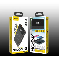 Портативний зарядний пристрій (Повербанк) Aspor A361W PD 10000 mAh- чорний