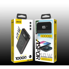 Портативний зарядний пристрій (Повербанк) Aspor A361W PD 10000 mAh- чорний