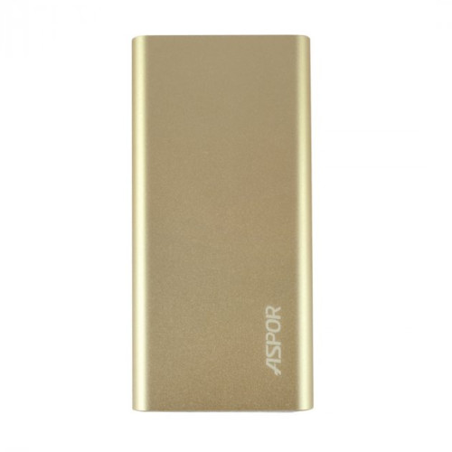 Портативний зарядний пристрій (Повербанк) Aspor A383 10000 mAh- золотий