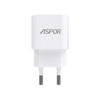 Мережевий зарядний пристрій Aspor A818 Plus (1USB/2.4A)- білий