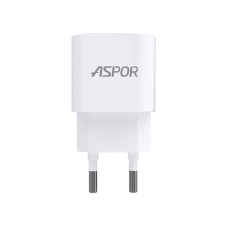 Мережевий зарядний пристрій Aspor A818 Plus (1USB/2.4A)- білий