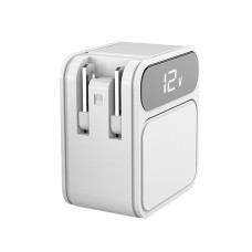 Мережевий зарядний пристрій Aspor A835 PD (USB/USB-C/3A)- білий