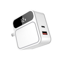 Мережевий зарядний пристрій Aspor A835 PD (USB/USB-C/3A)- білий