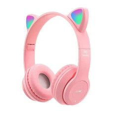 Bluetooth наушники CAT Ear P47M LED- персиковый