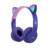 Bluetooth навушники CAT Ear P47M LED- фіолетовий