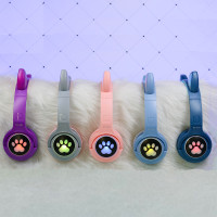 Bluetooth навушники CAT Ear XY-231 LED- сірий