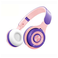 Bluetooth навушники XY-221- світло-рожевий