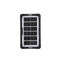 Фонарь-светильник JA-2007 3в1 (PowerBank 5000mAh/2 лампочки/солнечная батарея/Type-C)- оранжевый-черный