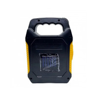 Портативний мультифункціональний ліхтар JY-978D + 2COB + сонячна панель + акумулятор Li-Ion- жовтий-чорний