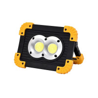 Прожектор світлодіодний L802-20W-2COB+1W + PowerBank- чорний-жовтий