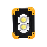 Прожектор світлодіодний L802-20W-2COB+1W + PowerBank- чорний-жовтий