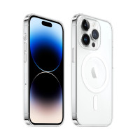 Чохол накладка Silicone Clear Case Full MagSafe для iPhone 13- clear