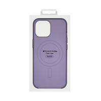Чехол накладка Silicone Clear Case Full MagSafe для iPhone 14 Pro Max- deep purple