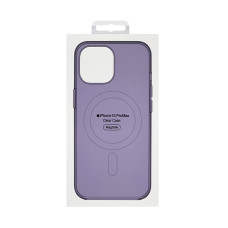 Чехол накладка Silicone Clear Case Full MagSafe для iPhone 14 Pro Max- deep purple