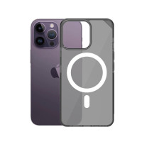 Чохол накладка Silicone Clear Case Full MagSafe для iPhone 14 Pro- grey