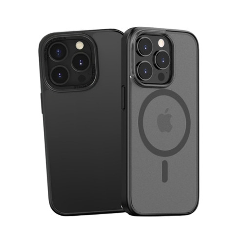 Чехол накладка Silicone Clear Case Full MagSafe для iPhone 14 Pro- grey