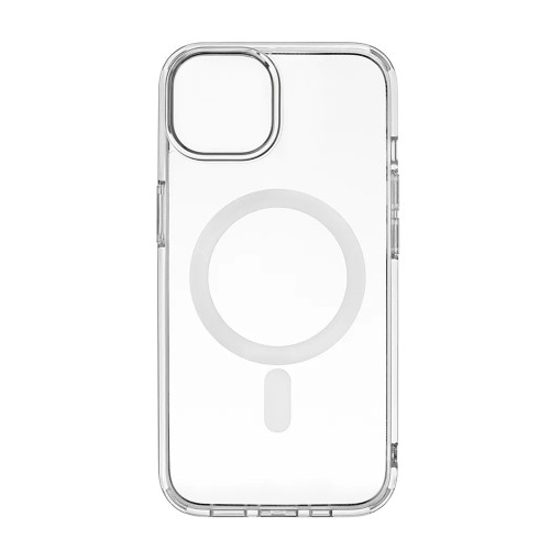 Чехол накладка Silicone Clear Case Full MagSafe для iPhone 14 Pro- clear