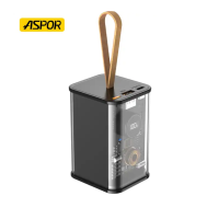 Портативное зарядное устройство (Повербанк) Aspor A365 Notebook Series 20000 mAh 65W (USB/Type-C)- графит