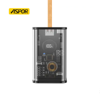 Портативное зарядное устройство (Повербанк) Aspor A365 Notebook Series 20000 mAh 65W (USB/Type-C)- графит
