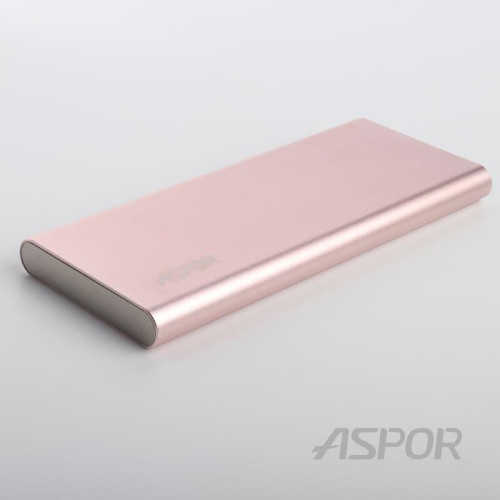 Портативний зарядний пристрій (Повербанк) Aspor A373 6000 mAh- рожеве золотий
