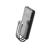Портативний зарядний пристрій (Повербанк) Aspor A315 Fast Charge 10000 mAh (USB-C/USB/Type-C/Lightning/22.5W)- чорний