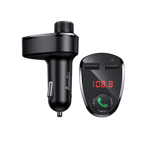 Bluetooth FM модулятор (трансмиттер) Avantis ACC24 BT- черный