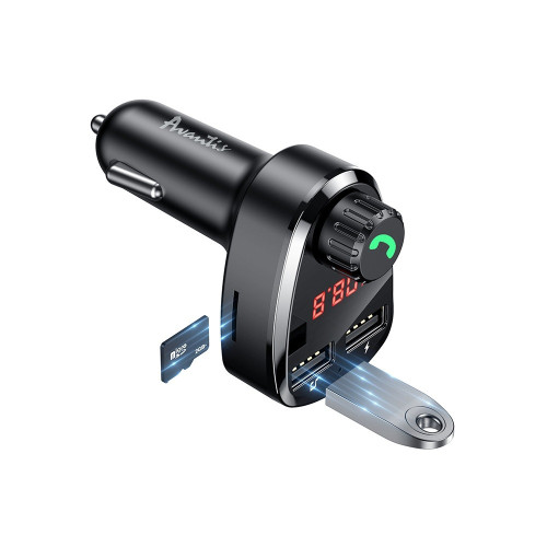 Bluetooth FM модулятор (трансмиттер) Avantis ACC24 BT- черный