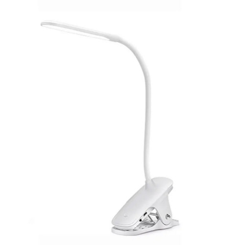 Настільна лампа з акумулятором SB-830 LED Flexible Clip (700mAh/5V/4W)- білий