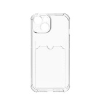 Чохол накладка Shockproof Card Slots для iPhone 14 Plus- прозорий