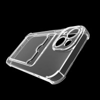 Чохол накладка Shockproof Card Slots для iPhone XR- прозорий